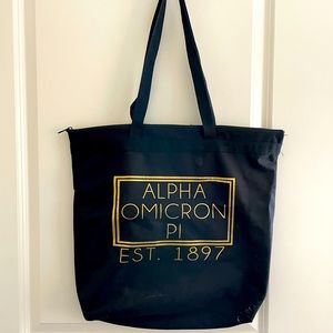 Alpha Omicron Pi tote bag ✨
